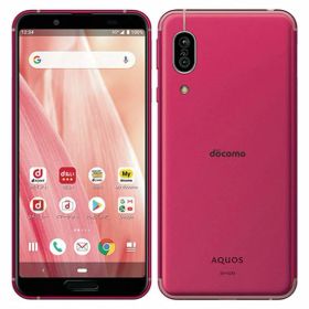 【中古】【安心保証】 AQUOS sense3 SH-02M[64GB] docomo ディープピンク