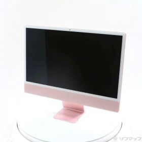 【中古】Apple(アップル) iMac 24-inch Mid-2021 MJVA3J／A Apple M1 8コアCPU_7コアGPU 8GB SSD256GB ピンク 〔15.3 Sequoia〕 【258-ud】