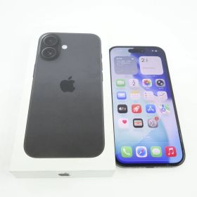 SIMフリー iPhone 16 128GB ブラック MYDQ3J/A バッテリー最大容量98％ ※中古/利用-