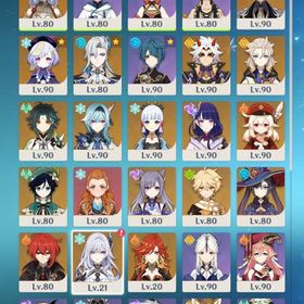 【四神&スカーク所持&ユーザー名未設定】☆5×28！マーヴィカ,鍾離,雷電将軍,ウェンティ,魈他 | 原神のアカウントデータ、RMTの販売・買取一覧