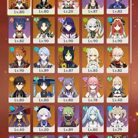 【四神&マーヴィカ所持】☆5×22！雷電将軍,ナヒーダ,鍾離,ヴァレサ,キィニチ,綾人,神子他 | 原神のアカウントデータ、RMTの販売・買取一覧