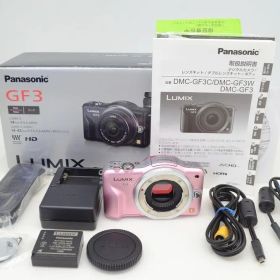 美品 Panasonic パナソニック LUMIX DMC-GF3 ボディ ミラーレス一眼カメラ フェアリーピンク 元箱付 251202n