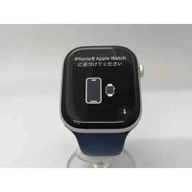 【中古】Apple Apple Watch Series10 46mm GPS シルバーアルミニウムケース/デニムスポーツバンド (M/L) MWWM3J/A【大阪堂島】保証期間1ヶ月【ランクB】