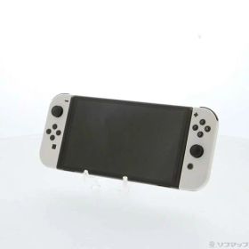 【中古】Nintendo(任天堂) Nintendo Switch 有機ELモデル Joy-Con(L)／(R) ホワイト 【348-ud】
