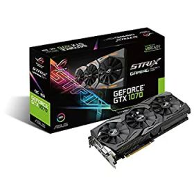 【中古】「非常に良い」ASUS R.O.G. STRIXシリーズ NVIDIA GeForce GTX1070搭載ビデオカード オーバークロック メモリ8GB STRIX-GTX1070-O8G-GAMING