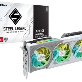 ASRock Radeon RX 9060XT Steel Legend 8G OC グラフィックボード｜RX9060XT SL 8GO