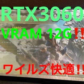 大特価‼️モンハンワイルズベンチ完走確認品‼️RTX3060 VRAM 12Gグラボ