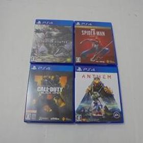 中古品 ゲーム プレイステーション4 PS4ソフト スパイダーマン モンスターハンターワールド ANTHEM コールオブデュー