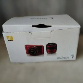 Nikon 1 J1 ミラーレスカメラ レッド 中古品