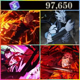 初期垢 石97650個 2周年4種コンプ | ファンパレ(呪術廻戦ファントムパレード)のアカウントデータ、RMTの販売・買取一覧