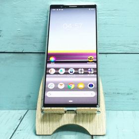 au Xperia5 SOV41 グレー 本体 白ロム SIMロック解除済み SIMフリー 550942