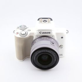 キヤノン(Canon)の【中古】(キヤノン) Canon EOS KISS M/EF-M15-45 IS STM キツト ホワイト(コンパクトデジタルカメラ)