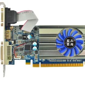【中古】（新古品・未使用品） 玄人志向 ビデオカードGEFORCE GT 710搭載 ロープロファイル 空冷FAN GF-GT710-E1GB/LP