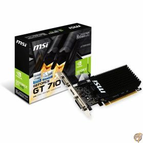 【ポイント3倍4日&5日】MSI ファンレス・ロープロファイル対応 GeForce GT 710 グラフィックスカード メモリ2GBモデル 2GD3H LP