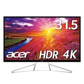 【中古-非常に良い】【輸入･日本仕様】Acer 4K モニター ディスプレイ OmegaLine 31.5インチ ET322QKwmiipx VA HDMIx2 DisplayPort HDR FreeSync スピーカー内蔵 ブルーライト軽減