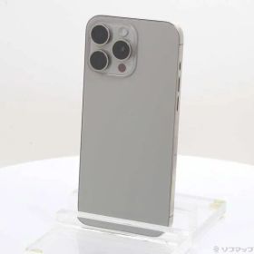 〔中古品〕 iPhone15 Pro Max 256GB ナチュラルチタニウム MU6R3J／A SIMフリー【377】