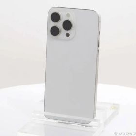 〔中古品〕 iPhone15 Pro Max 256GB ホワイトチタニウム MU6Q3J／A SIMフリー【344】