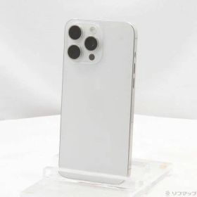 〔中古品〕 iPhone15 Pro Max 256GB ホワイトチタニウム MU6Q3J／A SIMフリー【269】