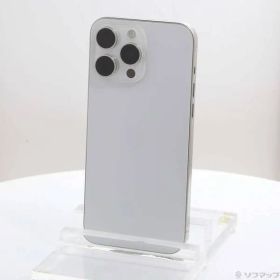 〔中古品〕 iPhone15 Pro Max 256GB ホワイトチタニウム MU6Q3J／A SIMフリー【247】
