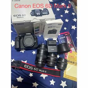 キヤノン(Canon)のCanon EOS 6D Mark II 標準&望遠&単焦点トリプルレンズセット(デジタル一眼)