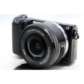 【中古】ソニー SONY NEX-5T ブラック レンズセット 美品 ストラップ付き