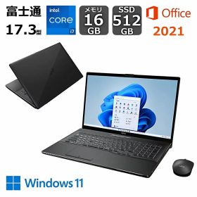 【開封・未使用品】 富士通 FUJITSU ノートパソコン FMV LIFEBOOK NH90/H1 17.3型/ Core i7/ メモリ 16GB/ SSD 512GB/ Windows 11/ Office付き/ ブラック/ ゴールド