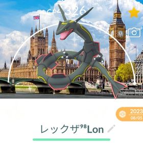 超激レア！✨色違いレックウザロンドン背景付き！🎉🎉 | ポケモンGOのアカウントデータ、RMTの販売・買取一覧