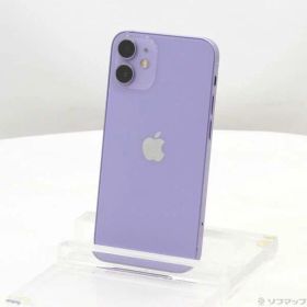 【中古】Apple(アップル) iPhone12 mini 64GB パープル MJQC3J／A SIMフリー 【349-ud】