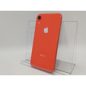 【中古】Apple au 【SIMロック解除済み】 iPhone XR 64GB コーラル MT0A2J/A【大宮東口】保証期間1ヶ月【ランクC】