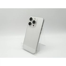 【中古】Apple 国内版 【SIMフリー】 iPhone 15 Pro 128GB ホワイトチタニウム MTU83J/A【福岡天神】保証期間1ヶ月【ランクB】