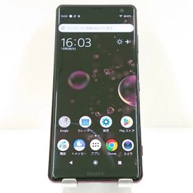 Xperia XZ3 801SO SoftBank ボルドーレッド 送料無料 本体 c15784