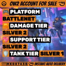 ⚡ OW2 |トリプル シルバー (2–2–1) • クリーンな競技プロファイル • 迅速な配達!MKG07435