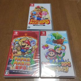 新品未開封 スーパーマリオRPG ペーパーマリオRPG マリオ&ルイージRPG