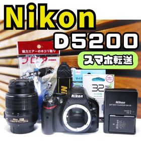 ⭐️美品⭐️ニコン Nikon D5200 デジタル一眼レフ カメラ スマホ転送