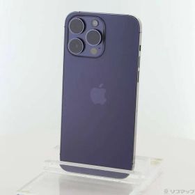 〔中古品〕 iPhone14 Pro Max 256GB ディープパープル MQ9E3J／A SIMフリー【344】