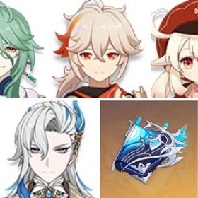 即対応|モナ+ヌヴィレット+ディルック+クレー+夢見月瑞希+天空の脊+楓原万葉+久遠流転の大典+白朮 | 原神のアカウントデータ、RMTの販売・買取一覧