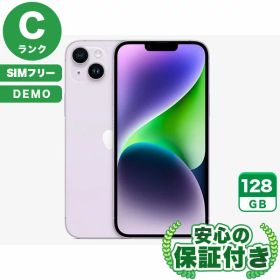 【ポイント5倍】SIMフリー demo iPhone14 Plus パープル128GB 本体[Cランク] iPhone 中古 送料無料 当社6ヶ月保証