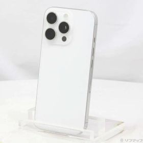 〔中古品〕 iPhone16 Pro 128GB ホワイトチタニウム MYMW3J／A SIMフリー【348】