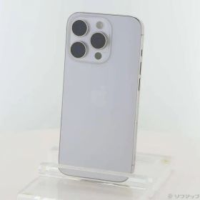 〔中古品〕 iPhone15 Pro 256GB ホワイトチタニウム MTUD3J／A SIMフリー【344】