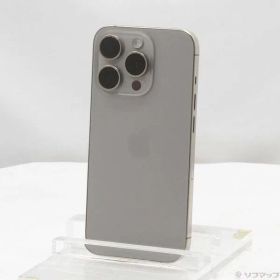 〔中古品〕 iPhone15 Pro 128GB ナチュラルチタニウム MTU93J／A SIMフリー【295】