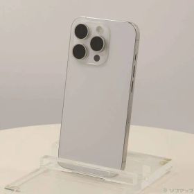 〔中古品〕 iPhone15 Pro 128GB ホワイトチタニウム MTU83J／A SIMフリー【258】