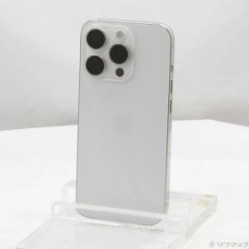 〔中古品〕 iPhone15 Pro 128GB ホワイトチタニウム MTU83J／A SIMフリー【368】