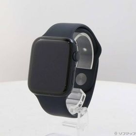 〔中古〕Apple(アップル) 〔展示品〕 Apple Watch SE 第2世代 GPS 44mm ミッドナイトアルミニウムケース ミッドナイトスポーツバンド〔377-ud〕