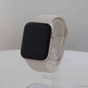 〔中古〕Apple(アップル) 〔展示品〕 Apple Watch SE 第2世代 GPS 44mm スターライトアルミニウムケース スターライトスポーツバンド〔352-ud〕