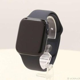 〔中古〕Apple(アップル) 〔展示品〕 Apple Watch SE 第2世代 GPS 44mm ミッドナイトアルミニウムケース ミッドナイトスポーツバンド〔262-ud〕