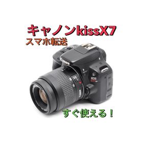 スマホ転送⭐️canon eos kiss X7 初心者向け！すぐ使える付属品多数(デジタル一眼)