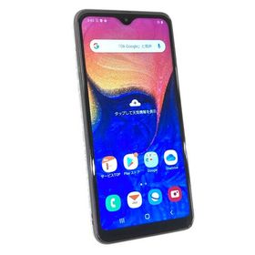 中古 SAMSUNG Galaxy A20 32GB ブラック au SCV46 ※背面蓋の接着が弱い