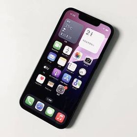 【中古】SIMフリー iPhone13 mini 128GB ミッドナイト MLJC3J/A ≪au版(SIMロック解除済み) 判定○≫