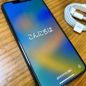Apple iPhone X スペースグレー 充電ケーブルと新品ケース付き