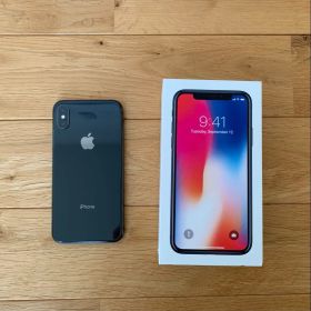 美品iPhone X 256GB スペースグレイ